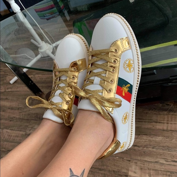 Gorgeously sneakers with gold laces - Picture 3 of 4